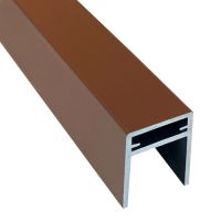 П-профиль алюминиевый 35x25 Коричневый П-профиль алюминиевый 35x25 Коричневый