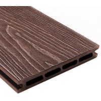 Террасная доска ДПК универсальная шовная с тиснением Коричневый Террасная доска ДПК универсальная шовная с тиснением Коричневый