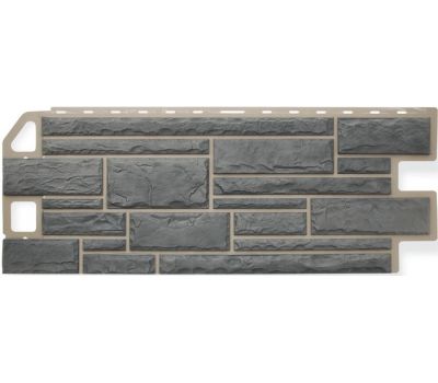 Фасадные панели (цокольный сайдинг) Камень Серый от производителя  Альта-профиль по цене 621 р