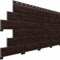 Цокольный сайдинг коллекция Кирпич Славянка - Коричневый