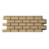 Фасадные панели Премиум состаренный кирпич Песочный (шов RAL 9005)