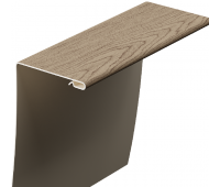 Околооконный профиль универсальный под дерево 89/254 мм Сибирский Околооконный профиль универсальный под дерево 89/254 мм Сибирский